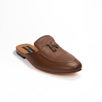 Mules Escobilla Fina Coñac